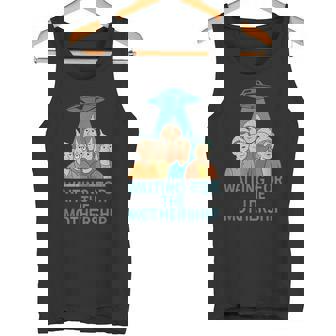 母艦を待つufo エイリアン陰謀論 タンクトップ - Kawaiitshirt