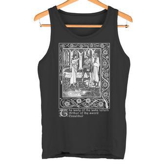 湖の女、エクスカリバー、オーブリー・ビアズリーのイラスト タンクトップ - Kawaiitshirt