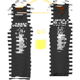燃料は酒 パピヨン グッズ 犬好き おもしろ 面白い ネタ 笑える 飲み会 タンクトップ - Kawaiitshirt