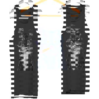 猫 ネコ ボス たばこ ねこ タンクトップ - Kawaiitshirt