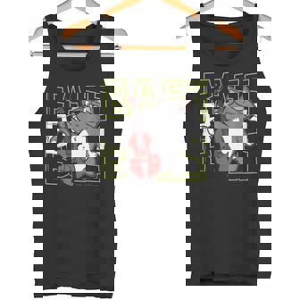 猫 二重低音プレーヤー タンクトップ - Kawaiitshirt