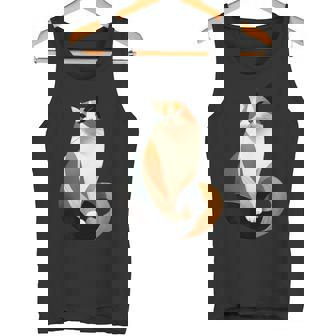 猫 幾何学が描く色彩とラインが生み出すモダン デザイン 6 タンクトップ - Kawaiitshirt