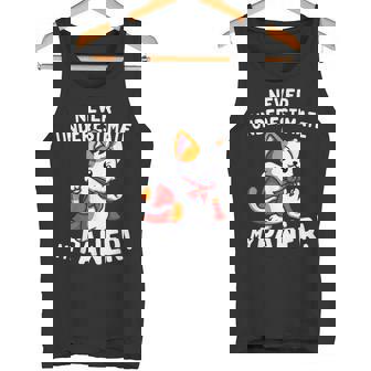 猫に言わせると、Don't Underestimate My Pawer Pun Cat（私の肉球を甘く見ないで）。 タンクトップ - Kawaiitshirt