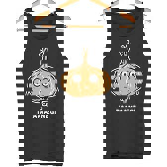 玉ねぎ 顔 イラスト かわいい おもしろ 面白い 簡単 シンプル ゆるい 野菜 長袖tシャツ タンクトップ - Kawaiitshirt