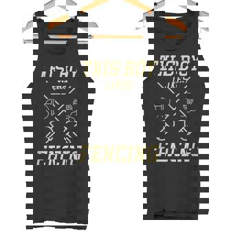 男の子はフェンシングが好き スポーツ 趣味 フェンシング タンクトップ - Kawaiitshirt