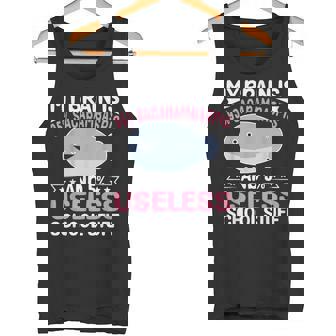 私の脳は95％サカバンバスピスの面白い魚のミーム タンクトップ - Kawaiitshirt