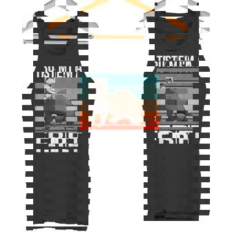 私はフェレット ハロウィン ペットオーナー フェレット タンクトップ - Kawaiitshirt