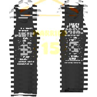 結婚15年 15周年 夫 妻 記念日 タンクトップ - Kawaiitshirt