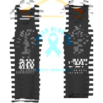 結腸直腸癌 I Wear Blue For Colon Cancer Awareness タンクトップ - Kawaiitshirt