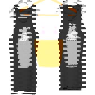 胸ポケットにハムスター 長袖tシャツ タンクトップ - Kawaiitshirt