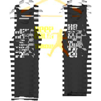 落ち着いて遠くに投げろ タンクトップ - Kawaiitshirt