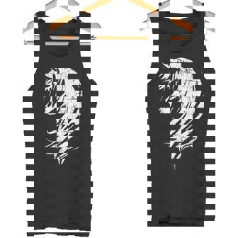 長い馬のたてがみを持つ美しい馬 タンクトップ - Kawaiitshirt