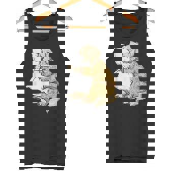 面白い スリーピー ゴールデンレトリバー パジャマ メンズ レディース キッズ タンクトップ - Kawaiitshirt