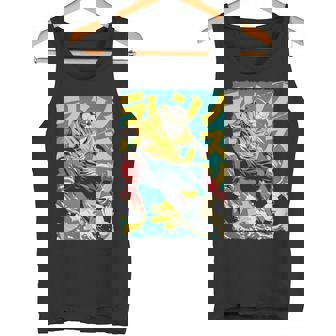 面白い 漫画 アニメ 日本美術 カワウソ サッカー 選手 キッズ 男性 長袖tシャツ タンクトップ - Kawaiitshirt