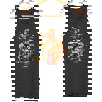 面白いtシャツ 猫 ネコ ギター バンド メンズ 猫好き グッズ おもしろ 面白い 服 ネタ にゃんこ タンクトップ - Kawaiitshirt