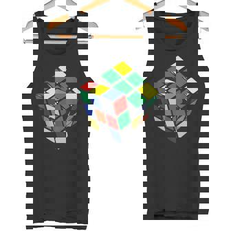 面白いオタクシェルドンパズルキューブ数学科学教師オタク タンクトップ - Kawaiitshirt