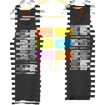 面白いオタク列車 チケットボードゲーム オタク数学の先生 タンクトップ - Kawaiitshirt