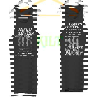 メンズ 面白いタータンスカート キルトの言葉 男性用 タンクトップ - Kawaiitshirt