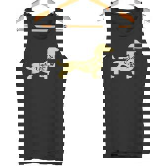 面白いダックスフント犬のデザイン ペット愛好家の足 タンクトップ - Kawaiitshirt
