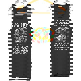 面白い数学愛好家ルービックキューブ愛好家数学教師 タンクトップ - Kawaiitshirt