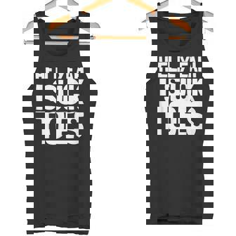 面白い足フェチ つま先を吸う ジョーク 地獄 Yeah Iuck Toes タンクトップ - Kawaiitshirt