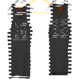面白い駄洒落-有機化学試験後の前-私は奉仕する タンクトップ - Kawaiitshirt