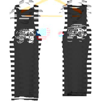 韓国アメリカン プライド サングラス 韓国国旗 アメリカ国旗 タンクトップ - Kawaiitshirt