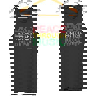 音楽を通して平和を変えるために遊ぶ タンクトップ - Kawaiitshirt