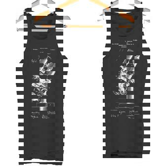 顕微鏡顕微鏡愛好家 レトロサイエンス微生物学 タンクトップ - Kawaiitshirt