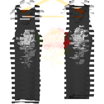 魅惑的な牡丹ブーケ タンクトップ - Kawaiitshirt