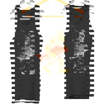 鯛 ビッグフット フィッシャーマン 海水釣り サスカッチ タンクトップ - Kawaiitshirt