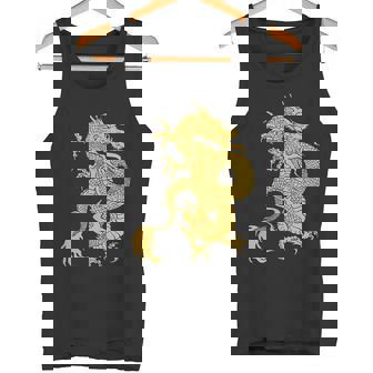 黄金龍 龍 幸運 富裕 幸せ 星 タンクトップ - Kawaiitshirt