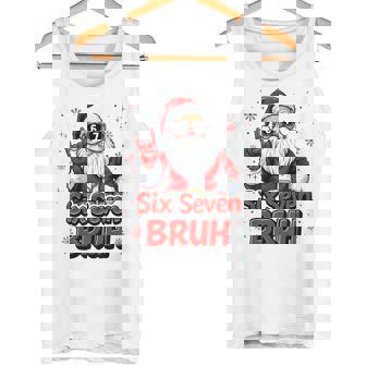 67 Meme 6 7 Christmas Santa Rock On Six Seven Bruh Tank Top | Mazezy