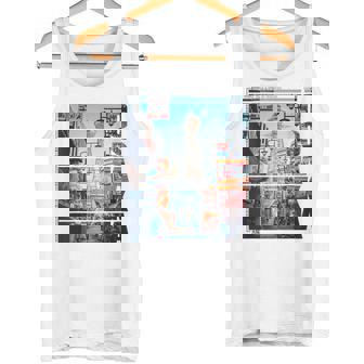 80年代 90年代 大阪 レトロな ヴェイパーウェイヴ 日本 グランジ、原宿 タンクトップ - Kawaiitshirt