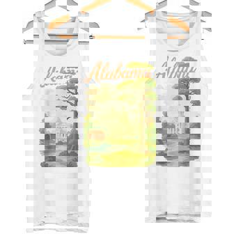 Alabama Scenic Courthouse Southern Nature Graphic Tank Top | Mazezy