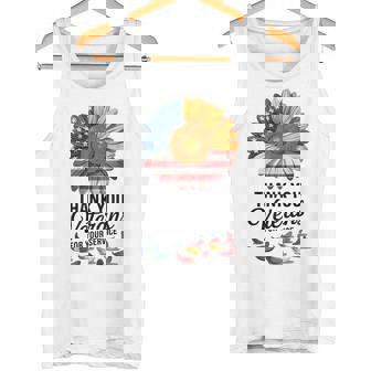 American Pride Sunflower Patriotic Memorial Day Tee Tank Top | Mazezy