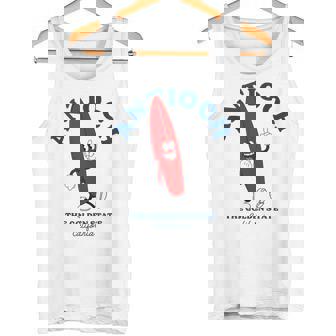 Antioch California Retro Surfer Vintage Beach Tank Top Tank Top | Mazezy