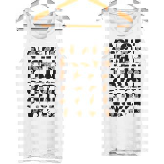 ASL American Sign Language Alphabet Teacher Deaf Tank Top Tank Top | Mazezy