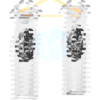 Astronaut Rappelling DownThe Moon Tank Top | Mazezy