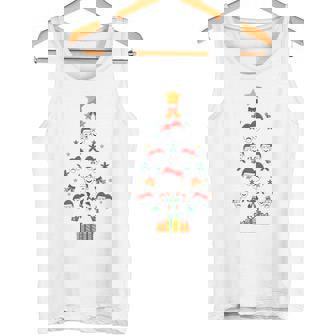 Theatre Masks Drama Actor Actress Christmas Tree Xmas Hat Tank Top | Mazezy