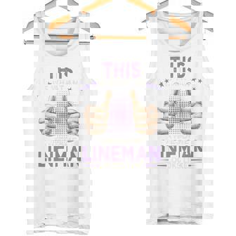 This Is What An Awesome Lineman Looks Like Power Line Premium Tank Top | Mazezy