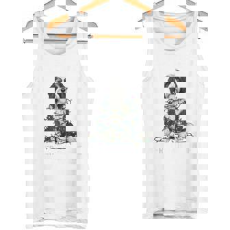 Bearded Collie Christmas I'm Fine Everything Is Fine Tank Top Tank Top | Mazezy