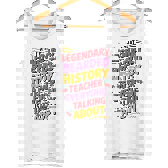 Bearded History Teacher For History Teaching And Historian Tank Top | Mazezy