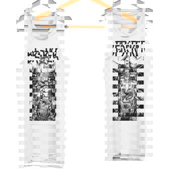 Berserker Viking Warrior Face Fierce Norse Mythology Tank Top Tank Top | Mazezy