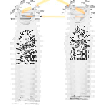 I Am A Biker Grandad Quote For Grandpa Motorbikes Tank Top | Mazezy