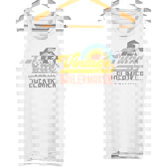 Boilermaker Vintage Sunset Profession Retro Job Title Tank Top | Mazezy