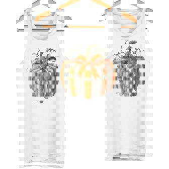 Book Pumpkin Fall Reading Thanksgiving Teacher Librarian Tank Top | Mazezy