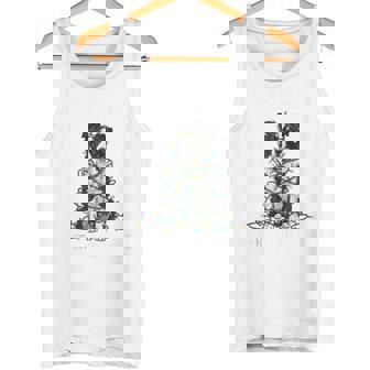 Border Collie Christmas I'm Fine Everything Is Fine Tank Top Tank Top | Mazezy