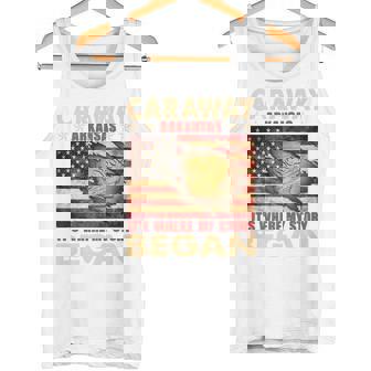 Caraway Arkansas USA Flag Independence Day Premium Tank Top | Mazezy