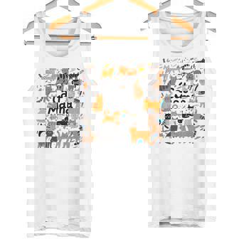 Cat-Mama Cat Doodles Avant-Garde Masterful Tank Top | Mazezy